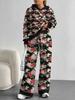 Gradual Change European and American Autumn and Winter Casual Long-sleeved Suit Women's Hooded Sweater Trousers Two-piece Set