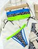 Women's Swimsuit Sexy Tube Top Leopard Print Panelled Low Waist Bandage Bikini Set