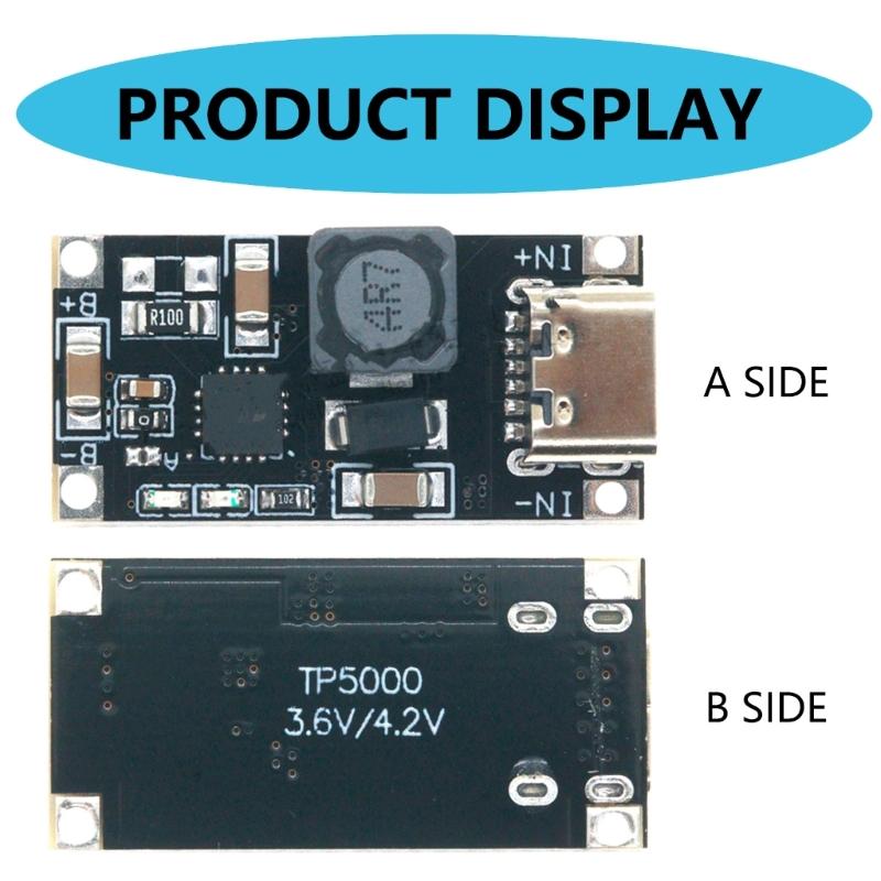 TP5000 2A Charging Power Supply Board for DIY Projects and Prototyping with Multiple Safety  LED Indicator