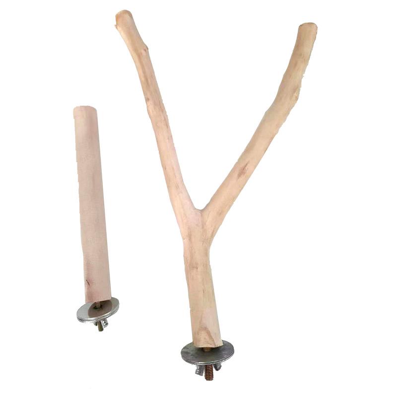 Y-Shaped Birdcage Swing & Perch: Chew, Climb, Jump Exercise Toy for Parrots