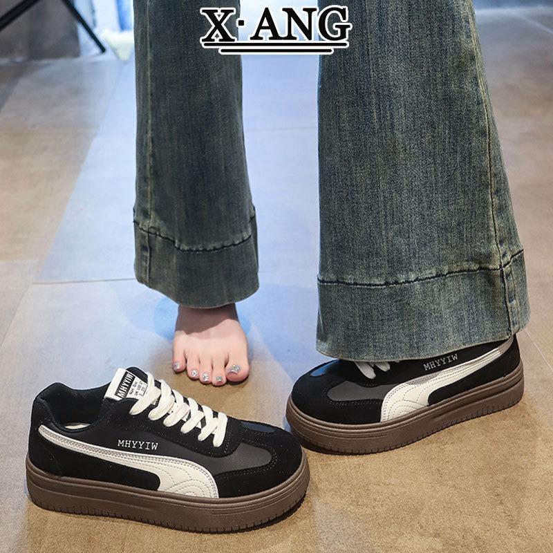 Leather women's board shoes autumn new student versatile little white shoes women's shoes casual sports shoes