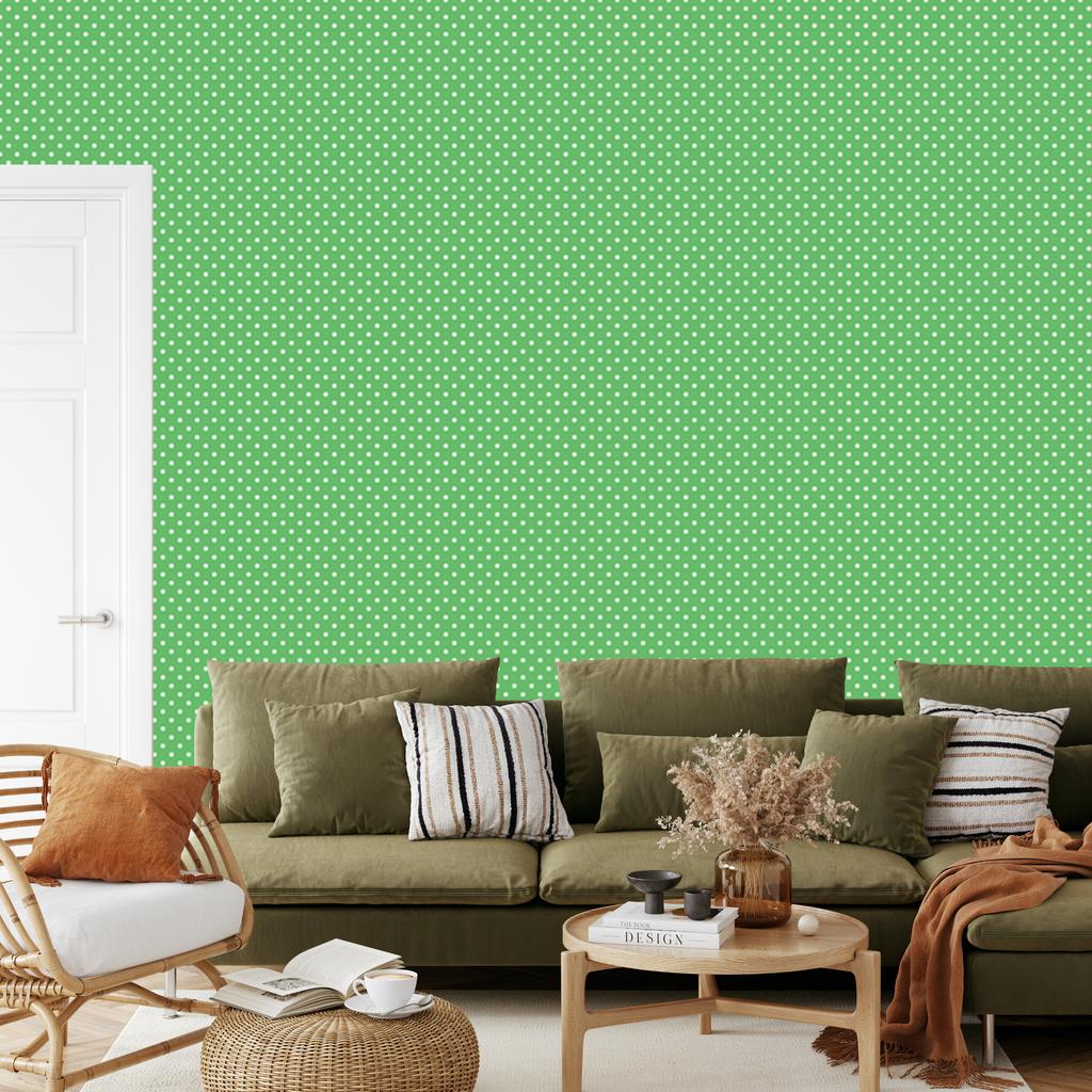 Green Dots Wallpaper for Living Room and Bedroom 50x1000