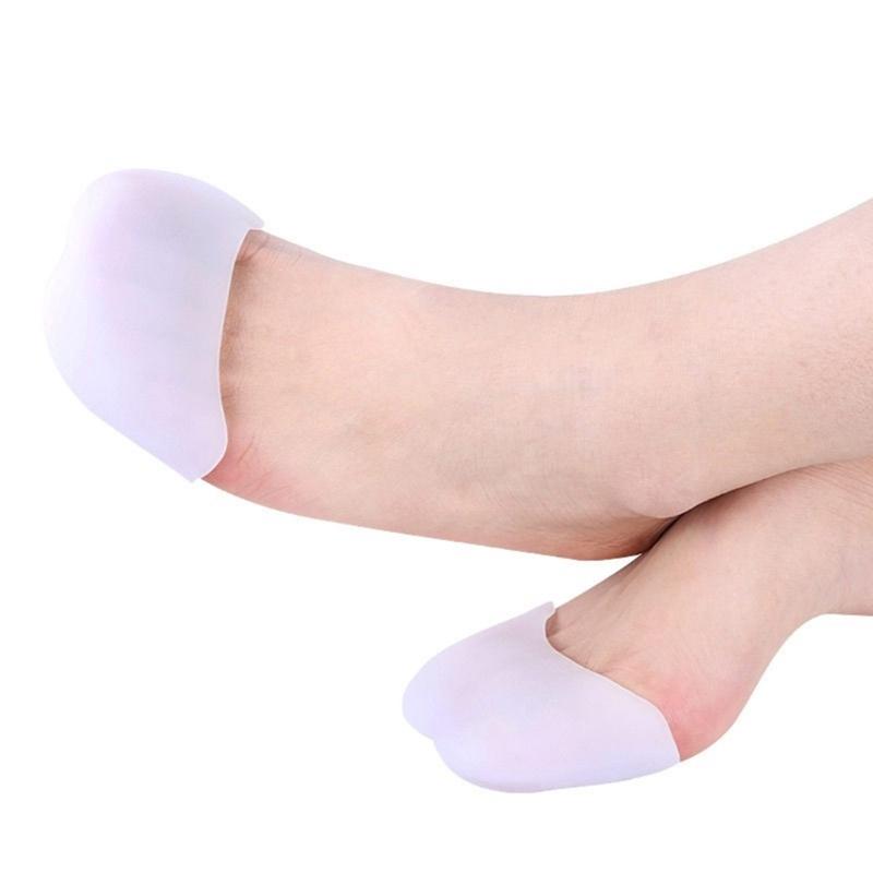 Ballet Pointe Toe Pad Gel Toe Protectors with Hole for Women Soft Silicone Gel Toe Pouches Ballet Toe Covers Toe Caps
