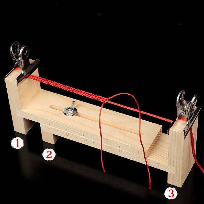 Werkzeugset zum Herstellen von gewebten Armbändern aus Holz, Paracord-Armband-Webwerkzeuge, Längenverstellbar für die Schmuckherstellung, Anfänger, Großhandel