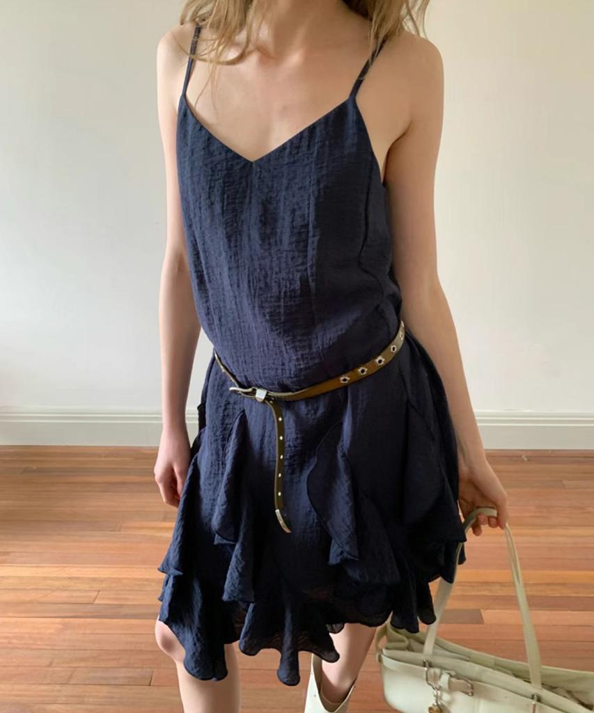 Baseukala Ruffle Layered Dress (2Colors)