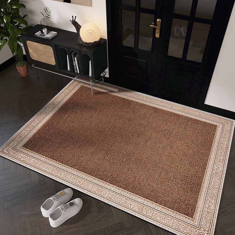 

Современный легкий роскошный входной коврик, входной коврик, бытовой дверной коврик, впитывающий нескользящий коврик, пылевой коврик 80 * 120Cm crystal velvet