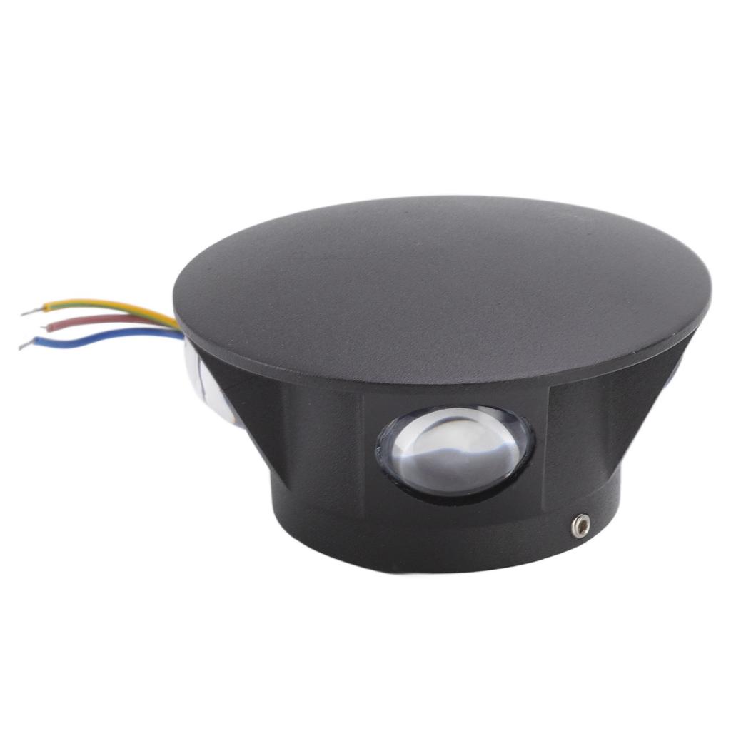 Runde LED-Wandleuchte 4-seitige Beleuchtung Dekorative warmweiße Lampe für Flur Schlafzimmer 4W