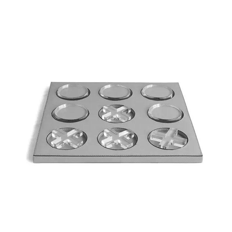 

Geometric Checkerboard Grid Leather Chess Transparent Chessboard Gobang Decorative Figurines Home Decoration Accessories