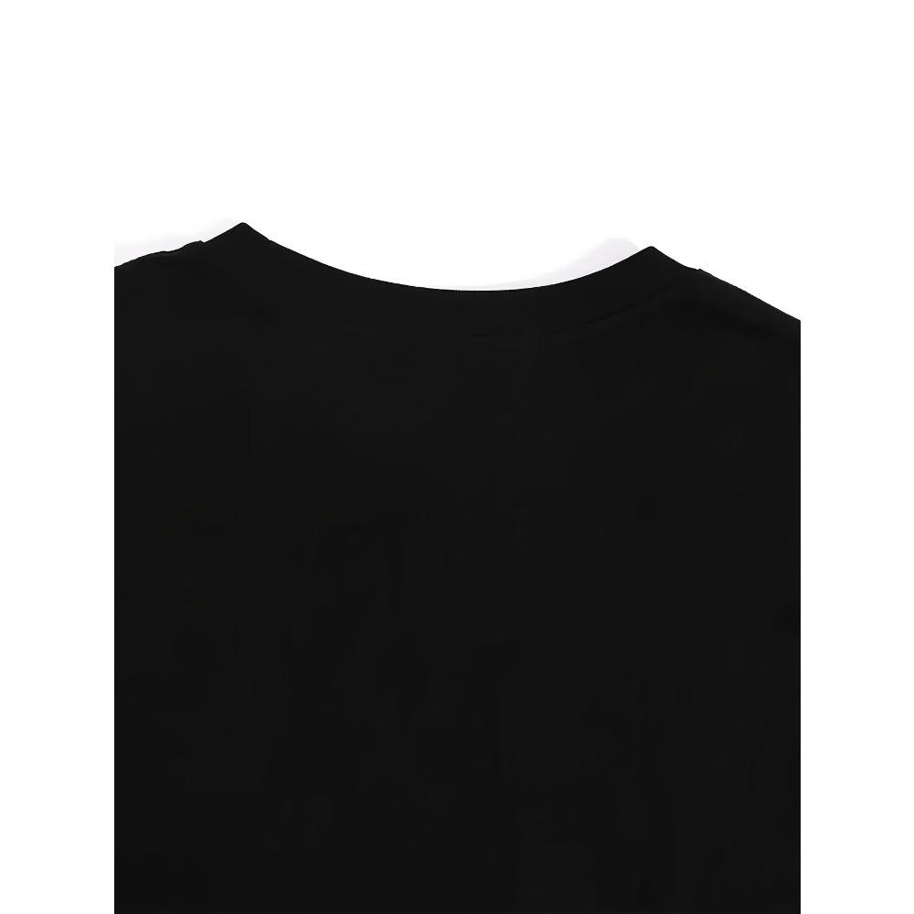 Fashion Spring and Summer New Models, Women's Crew Neck, Cartoon Santa Pattern Letter Printing Short Sleeves