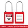 5PCS Lockout/Tagout Steel Industrical Seguridad Safety Padlock Red Yellow Green Black Blue Mini Lockout Padlock with 2 Keys 6