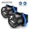 2x Laser 3.0 Inch Bi LED Hyperboloid Projector Lens H7 H4 9005 9006 Headlight Bulb Lenticular Optics For Hella 3R Car Accessories