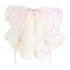 Large Size Bow Hair Claw Chiffon Material Stain Bow Design Chiffon Hairpin Colorful Ponytail Clip Ponytail Clip Everyday Wear