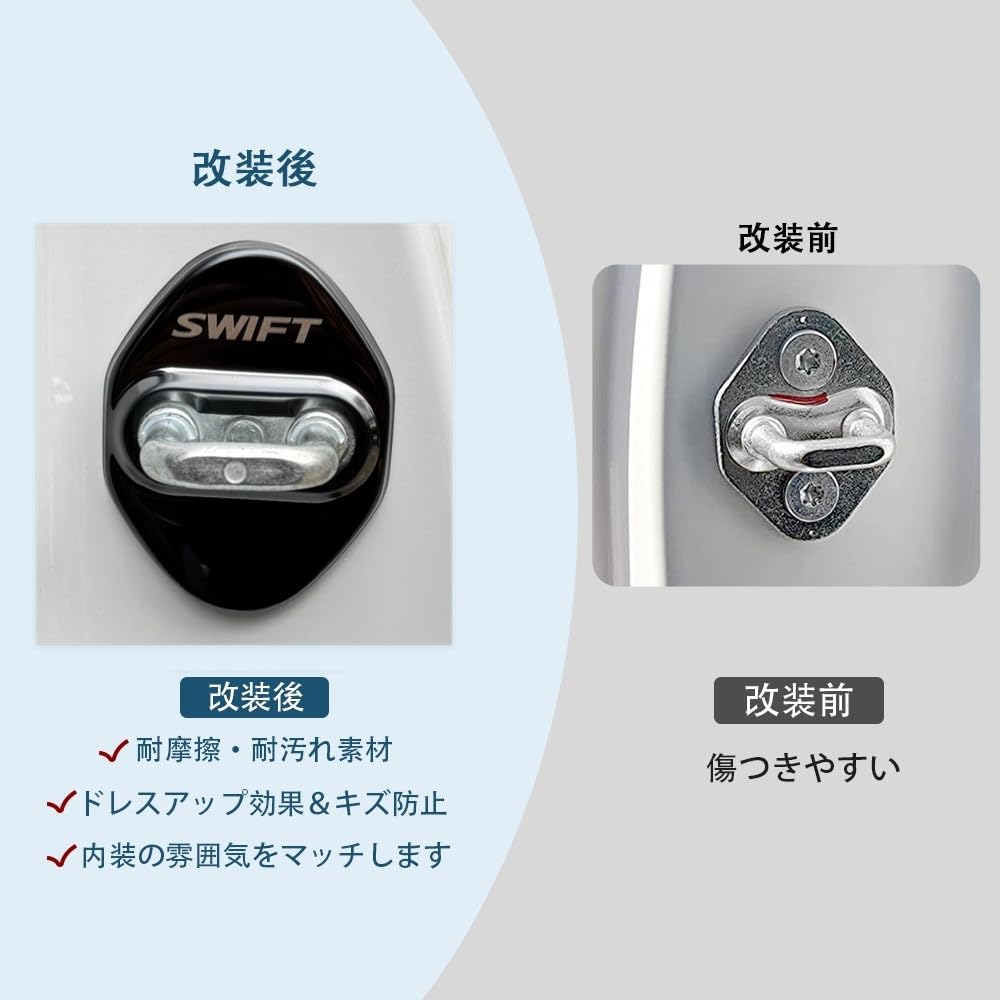 MEKOMEKO SW-MSGB New Swift ZD ZC Series Striker Cover Door Lock Cover Plating Accessories