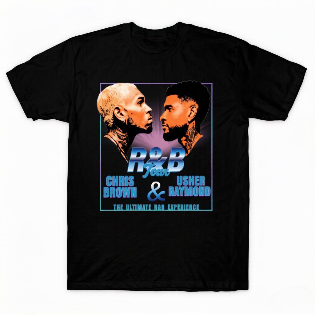 Chris Brown UthernRaymond Brown RB Tour Graphic Unisexs Printed Tshirt Unisex Shortsleeved st Century Tshirt