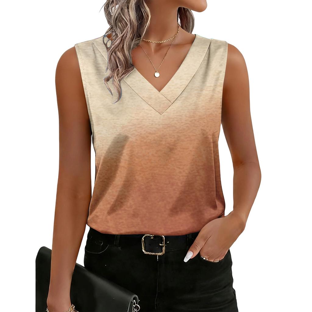 Women's Fashionable Gradient-print Tank Top