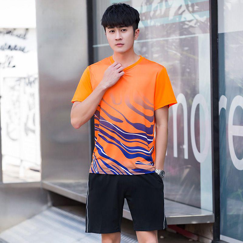 Casual 2020 Summer Couples Sportswear Set: Short Sleeve T-shirt & Shorts, Unisex, Custom Print, Perfect for Hiking, Outdoor, Group Classes