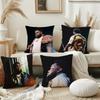 Rapper Rod Wave Last Lap Pillow Case Square Double-Sided Printing Short Plush Sofa Cushion Cover Bedroom Bedside Pillow