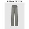 UR 2026 Spring Women's Casual Fold-Over Waist Drawstring Wide-Leg Pants UYY660048