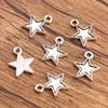 10pcs Hollow-out Pentagram Star Pendant Jewelry Pendant