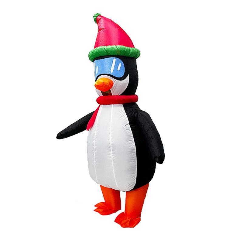 

Christmas Cute Penguin Inflatable Holiday Party Show Costume Props Cos Doll One size fits all