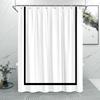 Tenda da Doccia alla Moda a Righe Grigie Motivo a Linee Semplici Moderne Casa Poliestere Stampato Tende da Doccia Arredamento Bagno Con Ganci