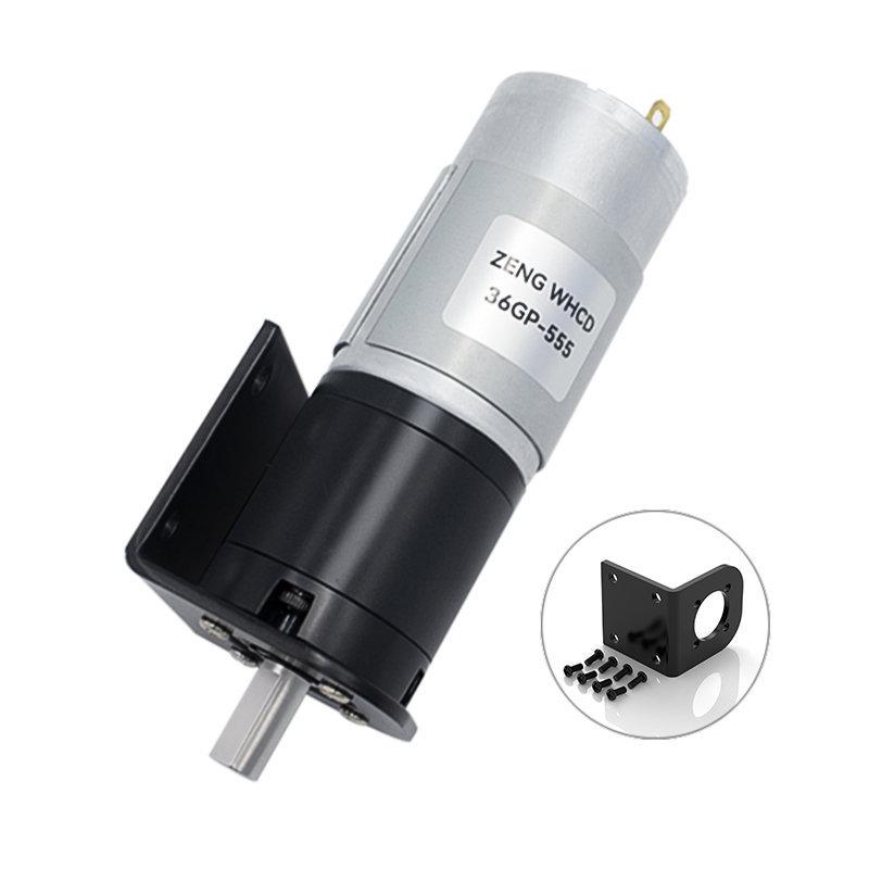 36GP-555 Miniature Planetary Gear DC Brushed Motor 12V-24V, all-metal gears, reversible rotation, high torque 100KGCM gear motor