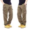 Cargo Pants Men's Casual Pants Elastic Waist Multi-pocket Loose Trousers Overalls