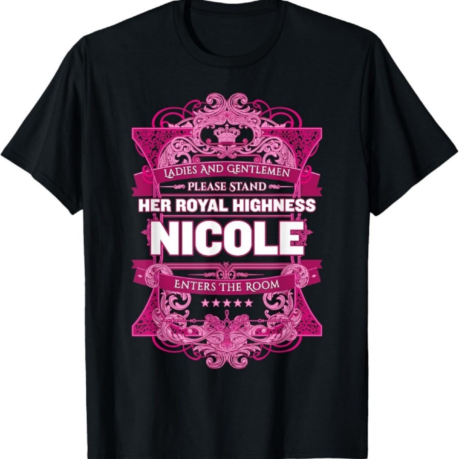 Nicole First Name T-Shirt XXXXXL чёрный