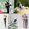 Topper divertenti per torta nuziale Bambole Romantici Sposi Figure Stand Topper Decorazioni Forniture Sposarsi Statuetta in Resina