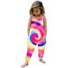 Småbarn Jenter Baby Barn Jumpsuit Tie-dye Strap Romper Sommer antrekk