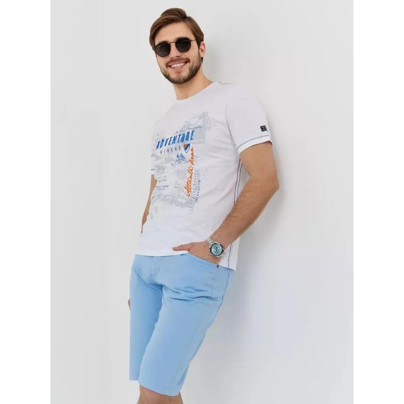 Summer Round Neck 3D Letter Print Top Fashionable Casual Short Sleeved Men's T-shirts