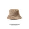 Imitation Rabbit Fur Big Head Circumference Bucket Hat Autumn and Winter Plush Versatile Show Small Face Warm Thickened Fashion Basin Hat