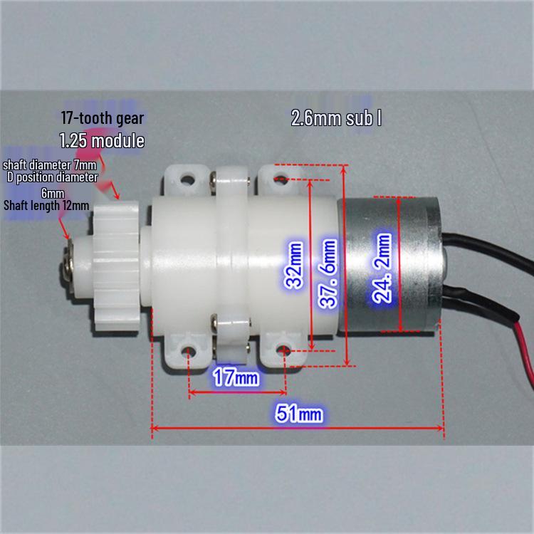 Smart Trash Can Motor: 3-5V High Torque Three-Stage Planetary Gear Motor 310.