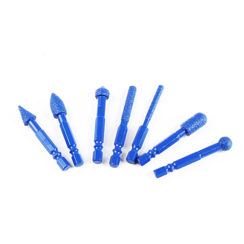 Hexagonal Shank Grinding Head Marble Tile and Stone Grinding Head New Type of Brazing Drilling and Grinding Head