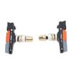 1 Pair Quiet Braking Bike Brake Pads Grooved Surface Bike V Brake Blocks Bike Repair