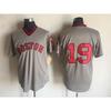 Maglia da Baseball Vintage Boston Red Sox Unisex Misto Cotone Top Sportivo Abbigliamento Casual