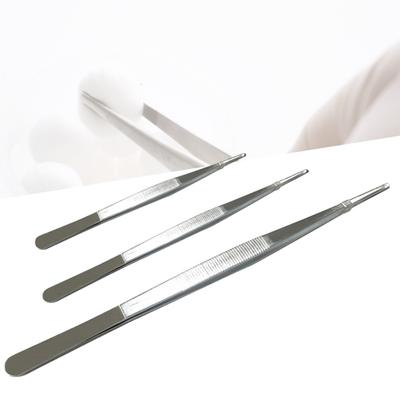 12.5-30cm Forceps Thickened Anti-slip Food-grade Stainless Steel Multipurpose Tweezers Clip for Small Things