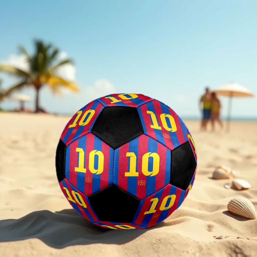 1pc Lionel Messi Soccer Ball Size 5 Indoor Soccer Ball Fashion Colorful Backyard Game - Great For Sports Fans Gift HE43