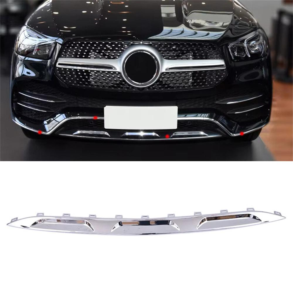 

Хромированная нижняя накладка переднего бампера для Mercedes W167 Gle & 53Amg 2020-2022
