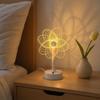 Acrylic Sunflower Night Light, 3D Engraved LED Desk Lamp, USB/Battery Powered Bedside Mood Light for Girls Bedroom Desk Decoration
