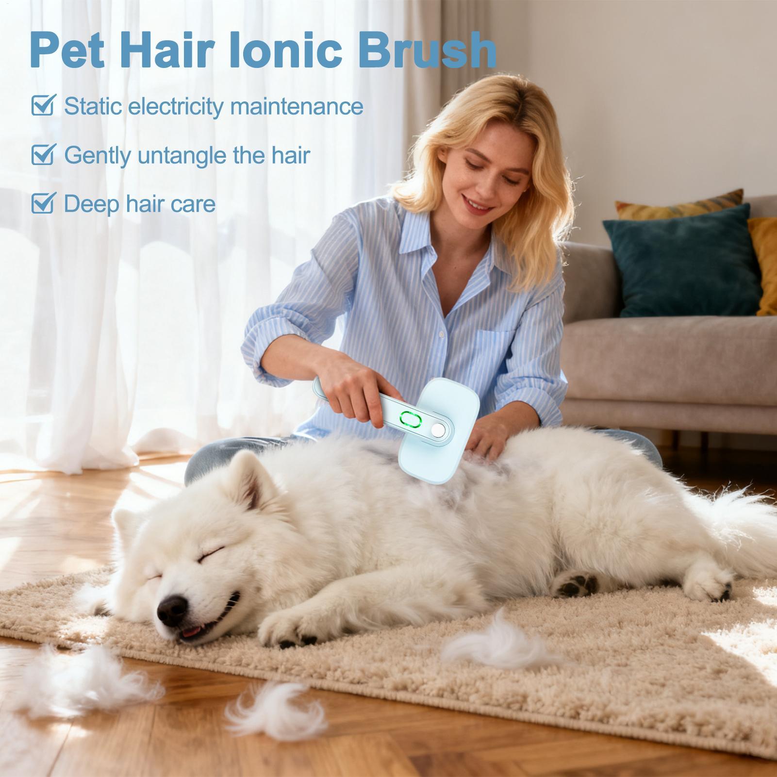 

Самоочищающаяся щетка для линьки Щетка для груминга собак Для линьки Антистатическая Не раздражающая кожу Инструмент для удаления шерсти кошек и домашних животных Для удаления выпадающей шерсти CHINA