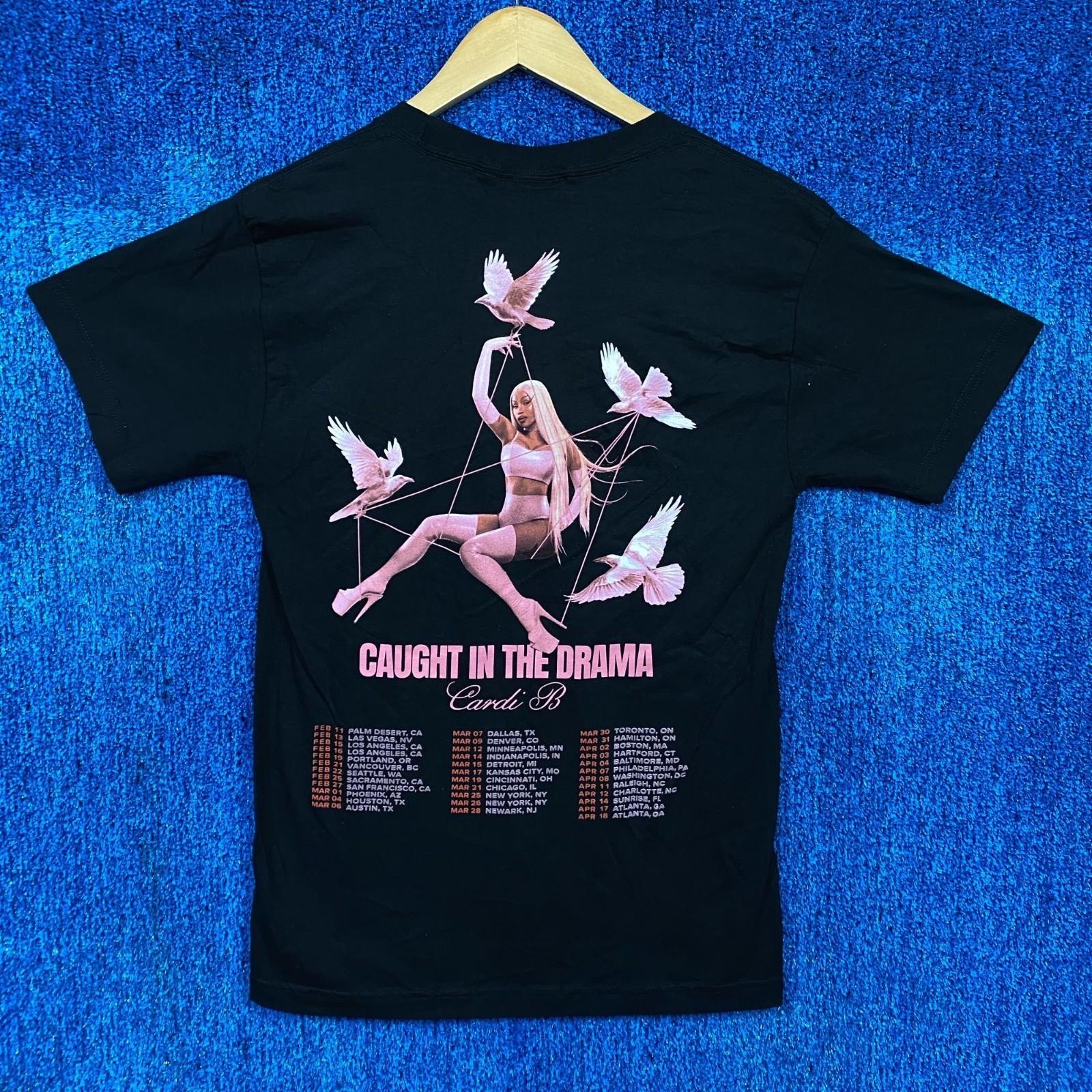 Cardi B “Caught In The Drama” Graphic T-Shirt Size Small L