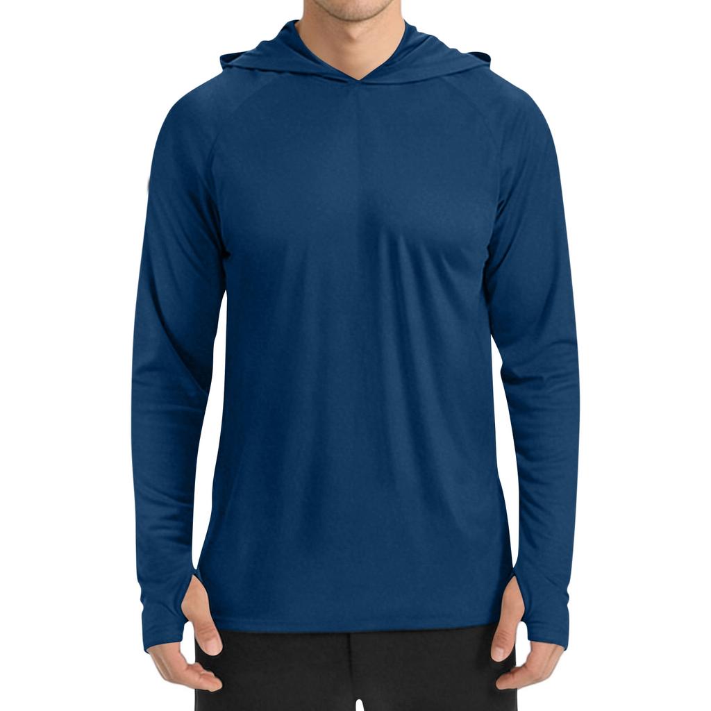 Men's Sun Shirt: Quick-Dry Long-Sleeve Hooded Sweatshirt / Quick-Dry Fishing Shirt