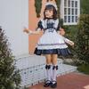 Blue Alice Girls Maid Clothing Girls Cute Lolita Dress Kids Princess Dress Lolita