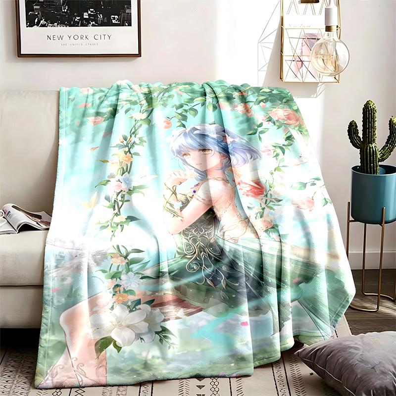 Shining Nikki Theme Blanket Suitable For The Sofa Camping And Travel Made Of Soft Flannel Material An Ideal Gift For Occasions Such As Birthday