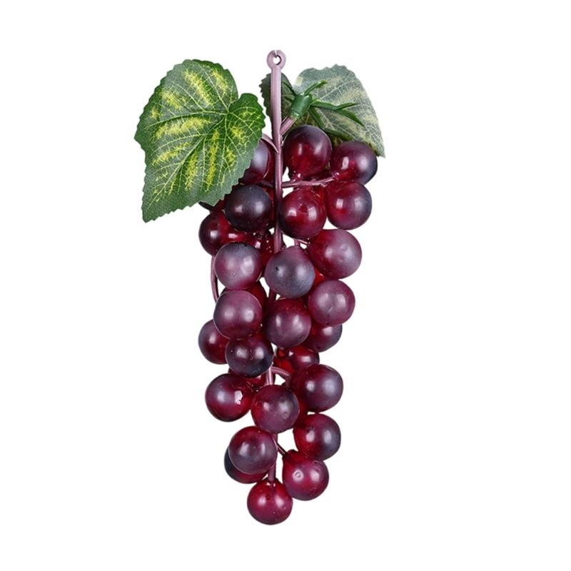 Set of 5 High Quality Artificial Grape Bunches Faux Fruit Decoration for Window Shop Display Event Styling