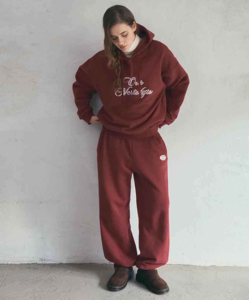 Aueonoseuteljia Petal Boucle Sweat Pants_Tomato Brick(O25-Pt16)