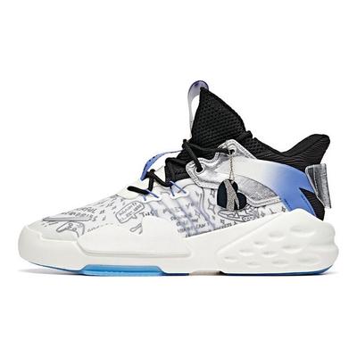 Dominator Langlebige Atmungsaktive Mid-Top Sneaker Herren Sneaker Weiß Blau Schwarz 912038066-2