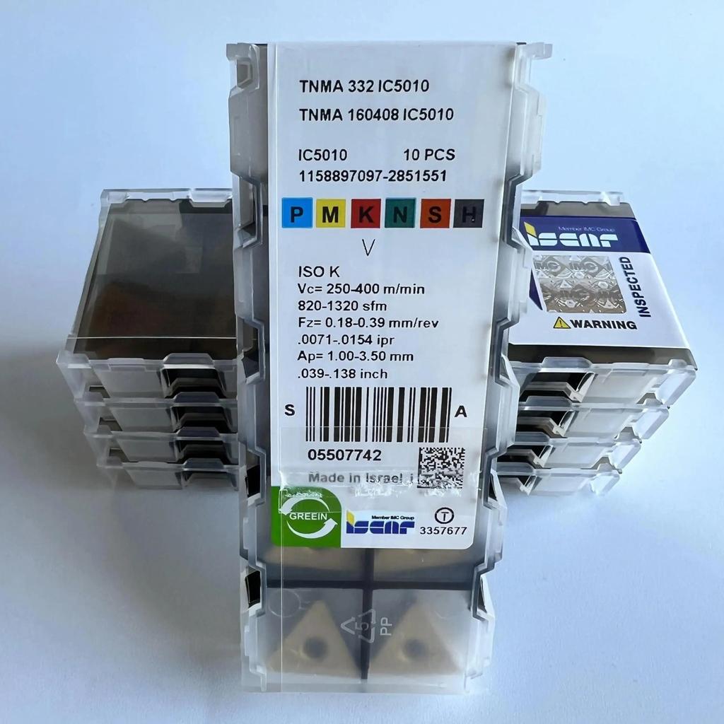 ISCAR / TNMA160408 IC5010 /Industrial indexable Carbide Inserts 10 PCS