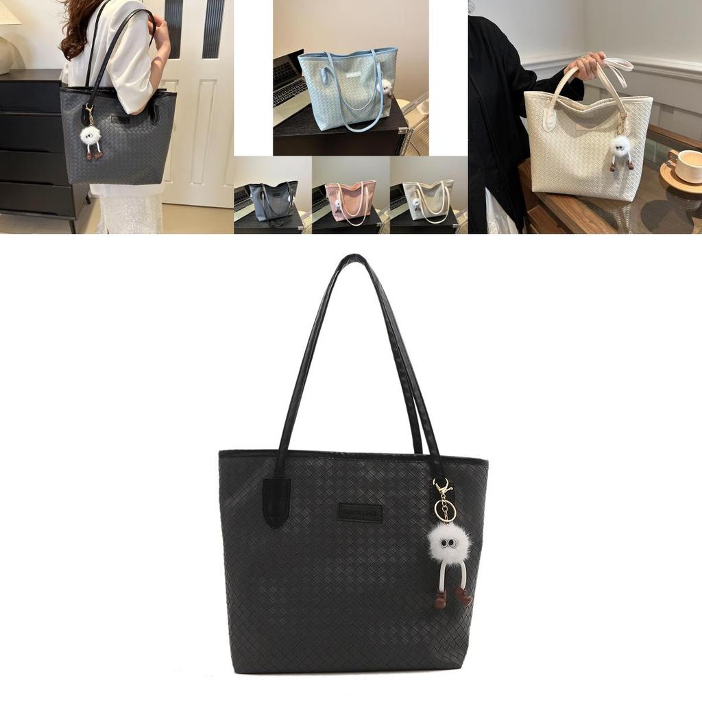 Fashionable Street Trendy Pu Leather Mid-sized Tote Bag For Women 2024